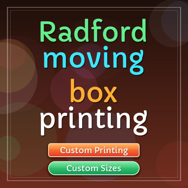 Radford moving box printing