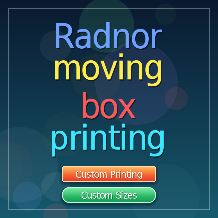 Radnor moving box printing