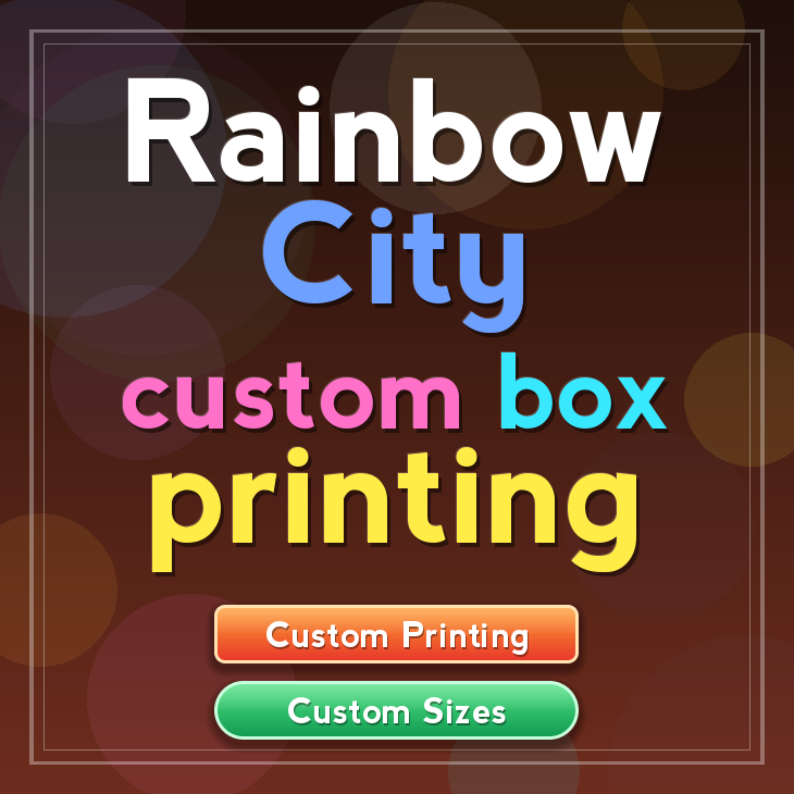 Rainbow City custom box printing