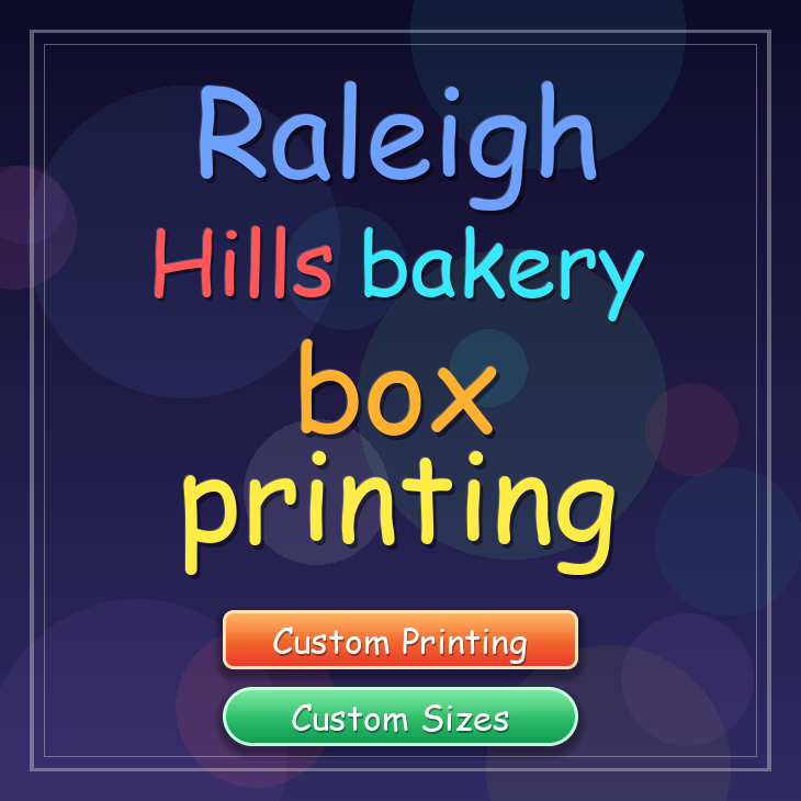 Raleigh Hills bakery box printing