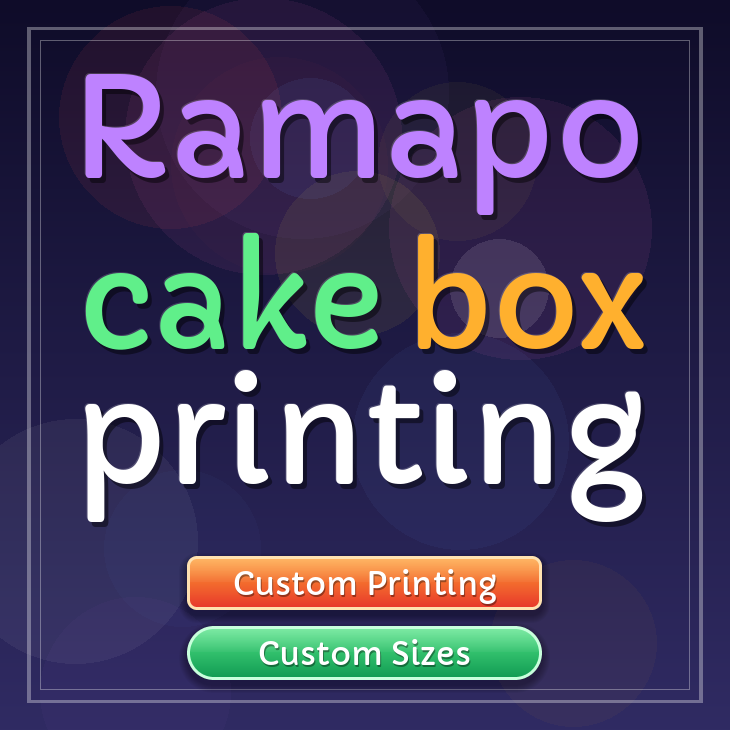 Ramapo cake box printing