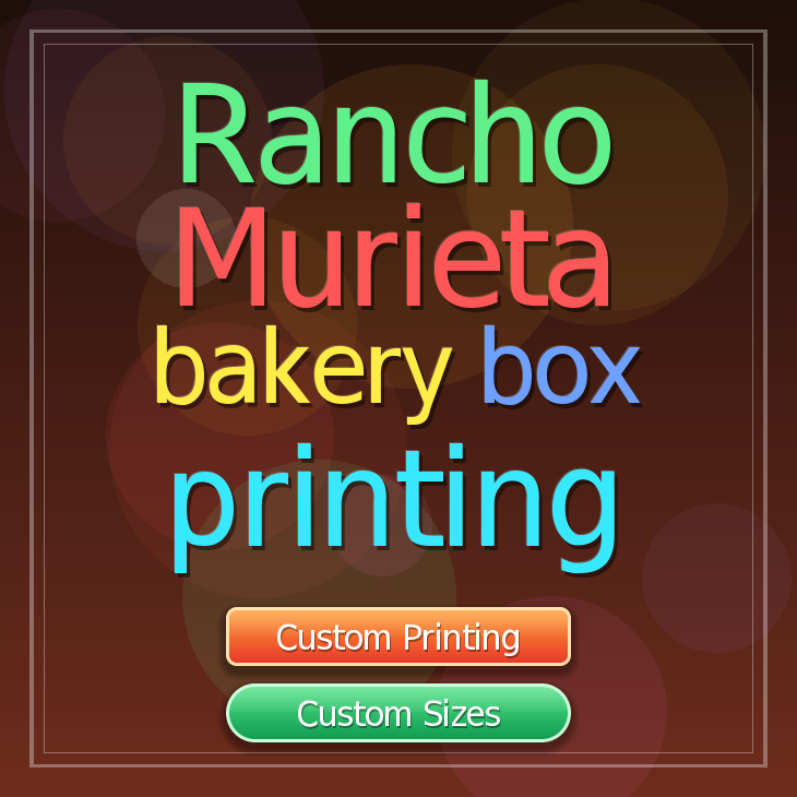 Rancho Murieta bakery box printing