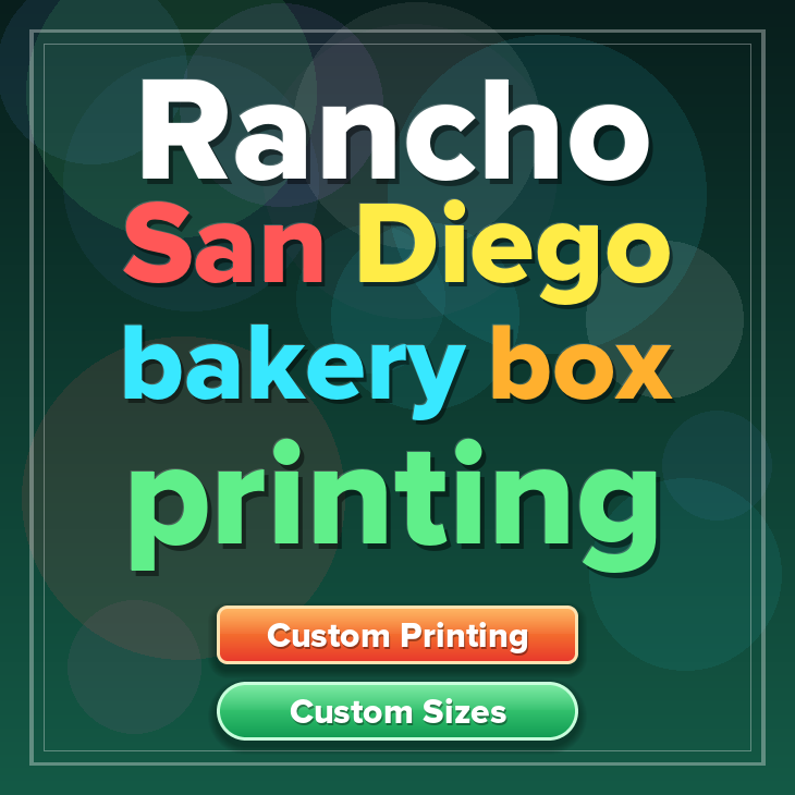 Rancho San Diego bakery box printing