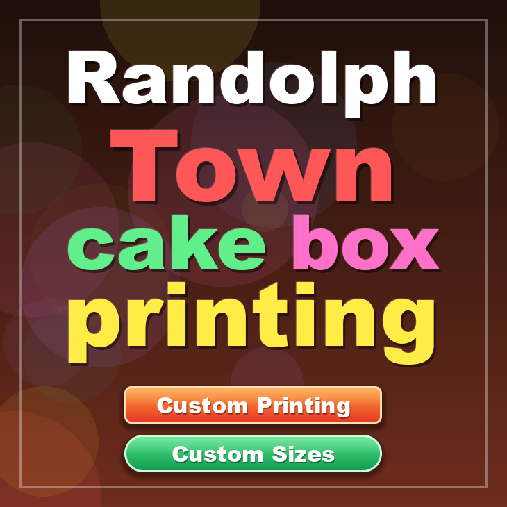 Randolph Town cake box printing