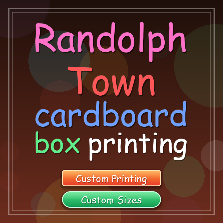 Randolph Town cardboard box printing