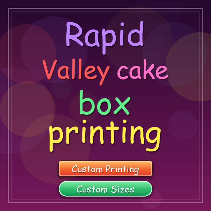Rapid Valley cake box printing