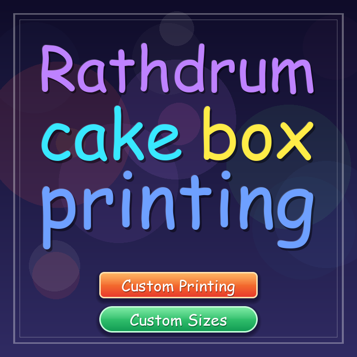 Rathdrum cake box printing