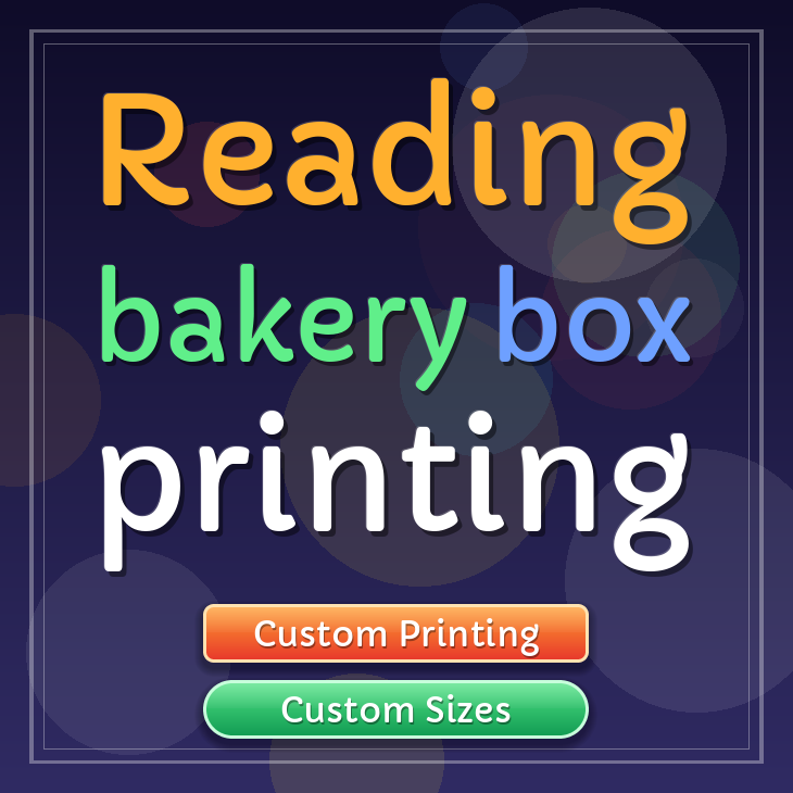 Reading bakery box printing