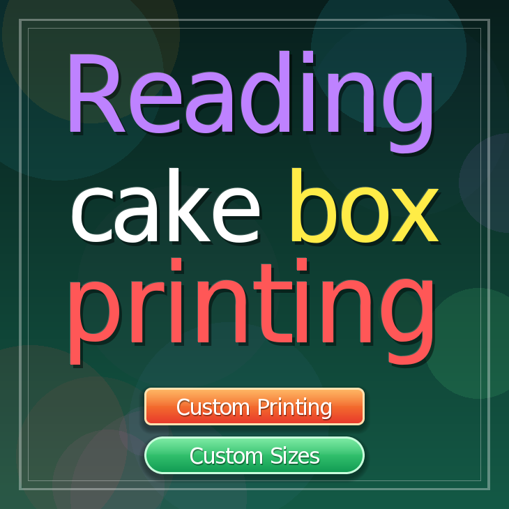 Reading cake box printing