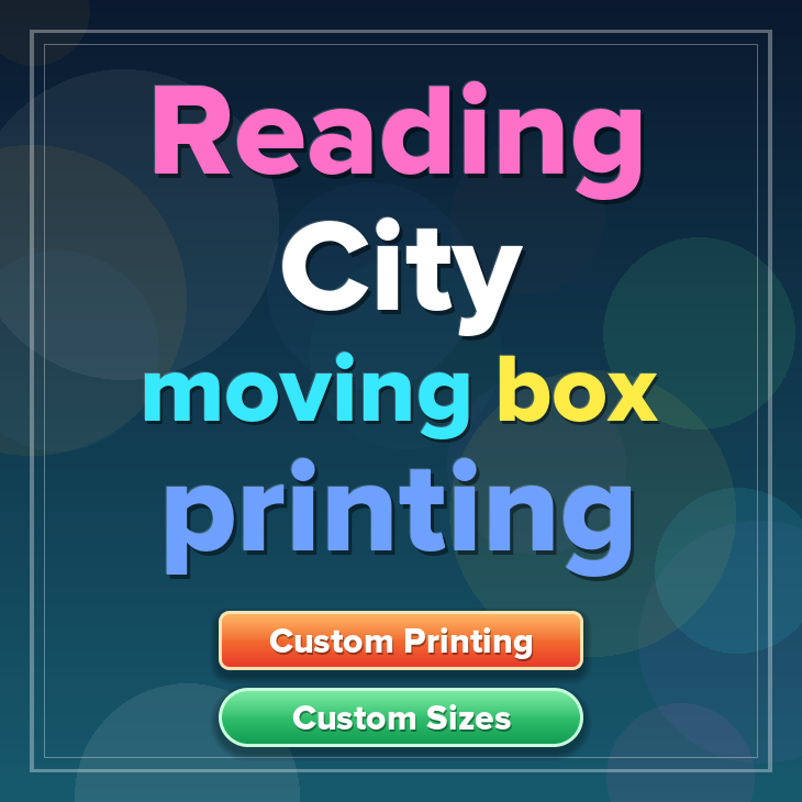 Reading City moving box printing