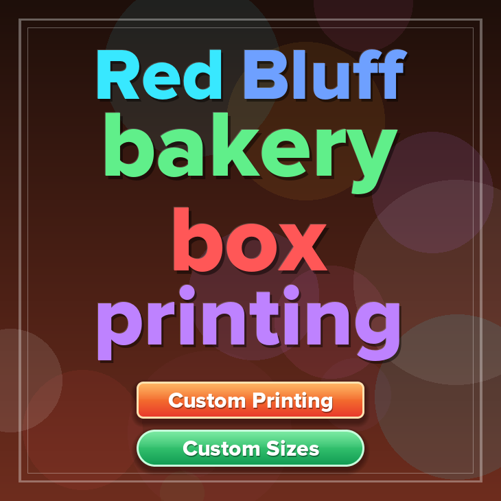 Red Bluff bakery box printing