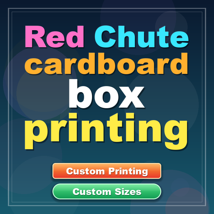 Red Chute cardboard box printing