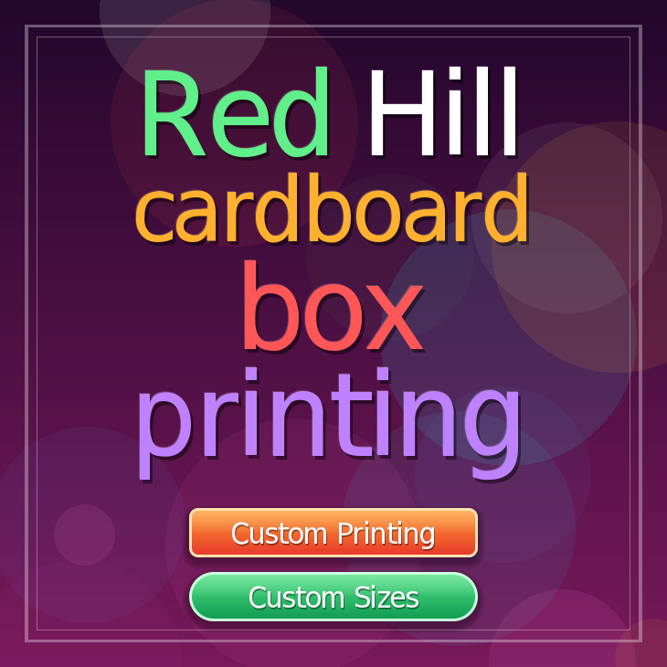 Red Hill cardboard box printing