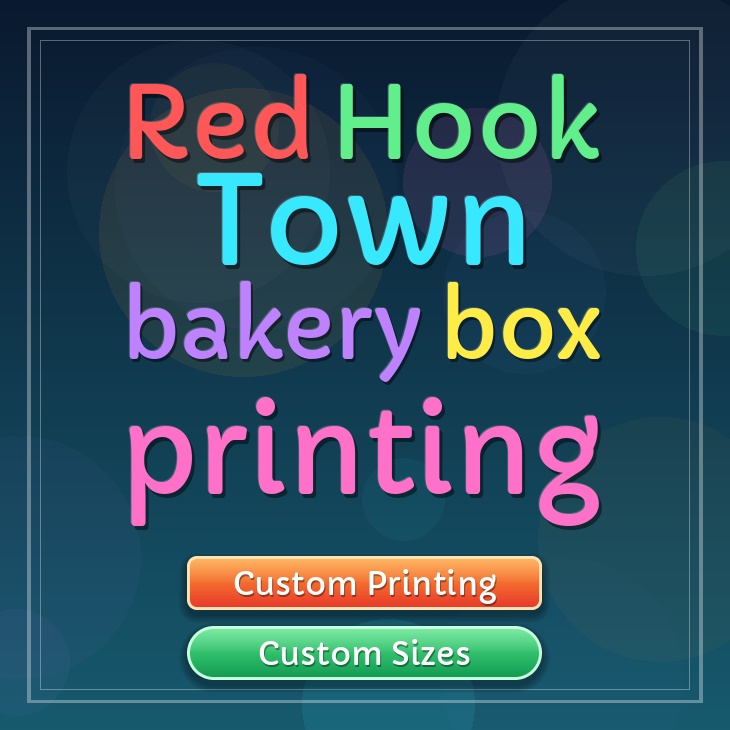 Red Hook Town bakery box printing