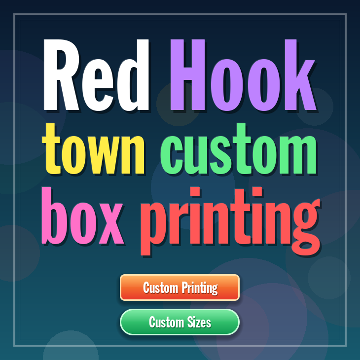 Red Hook town custom box printing