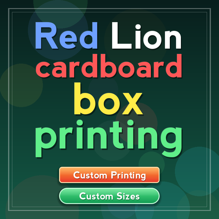 Red Lion cardboard box printing