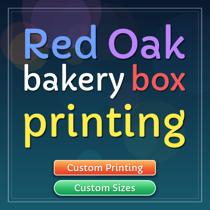 Red Oak bakery box printing