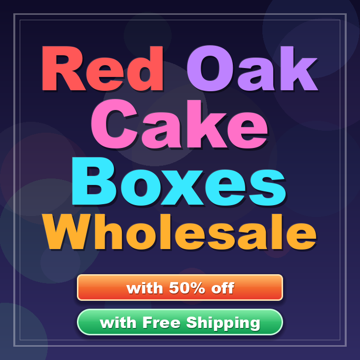 Red Oak cake boxes