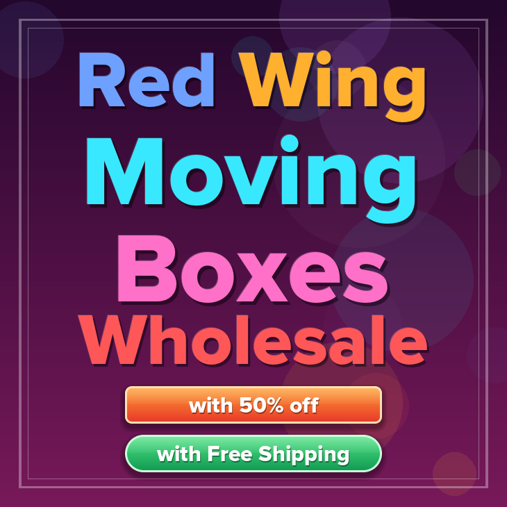 Red Wing moving boxes