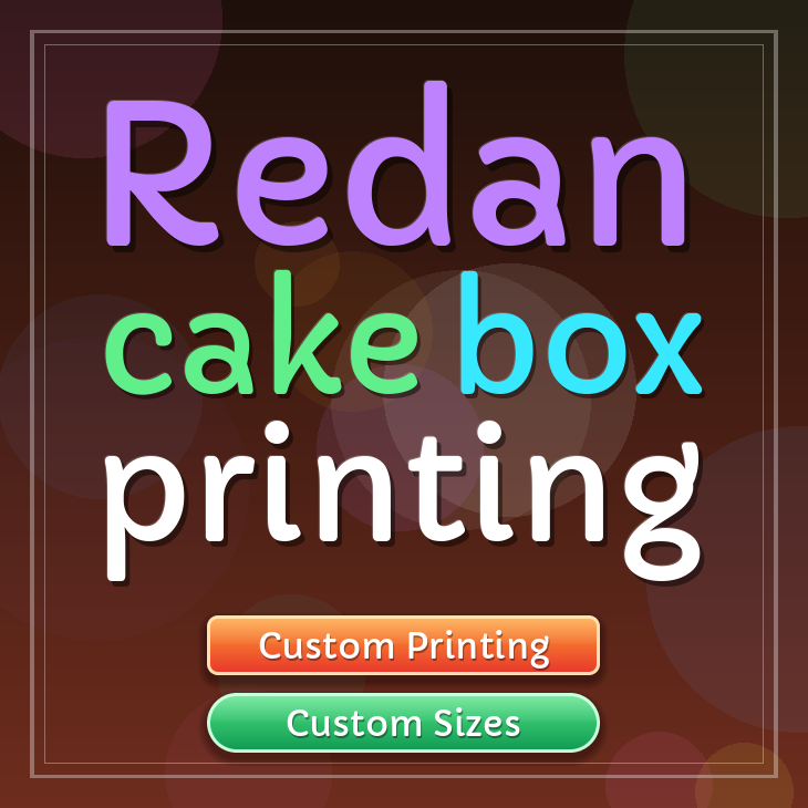 Redan cake box printing