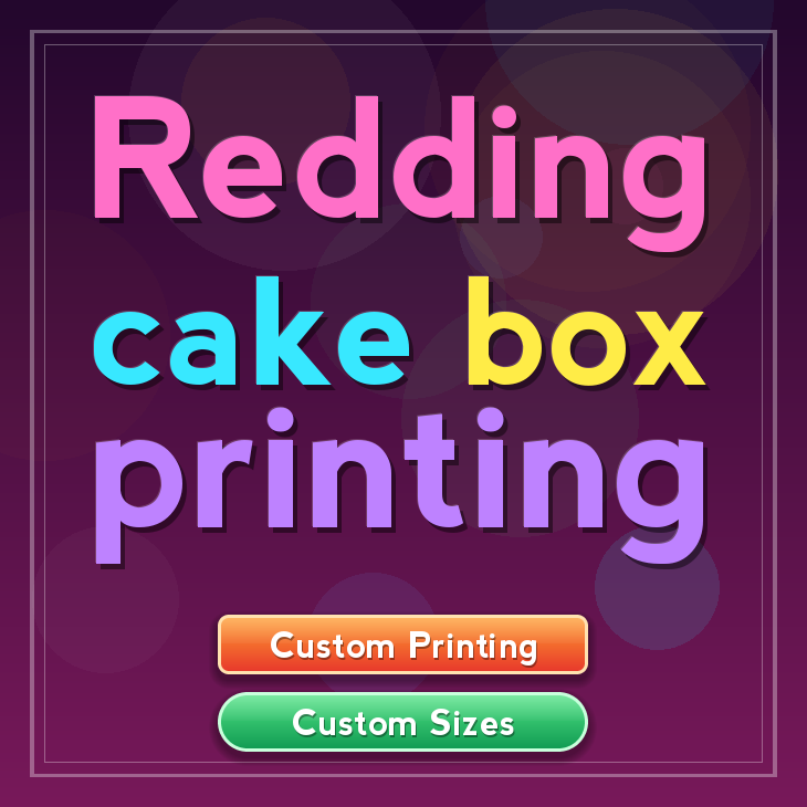 Redding cake box printing