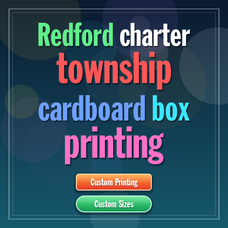 Redford charter township cardboard box printing