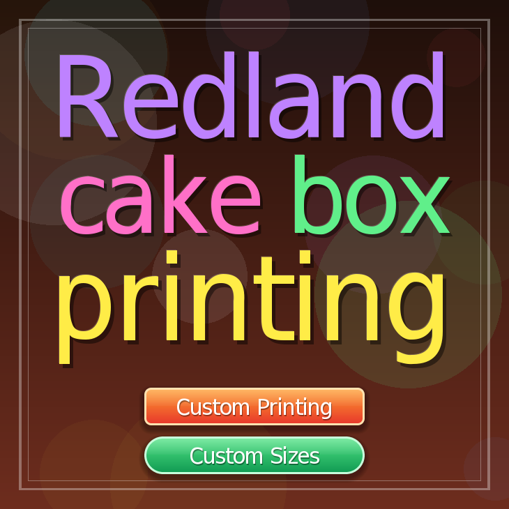 Redland cake box printing