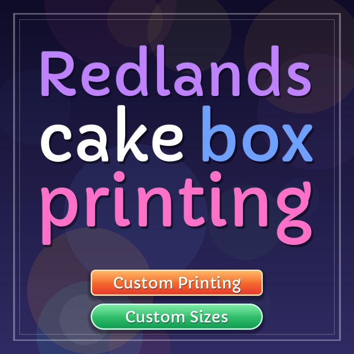 Redlands cake box printing