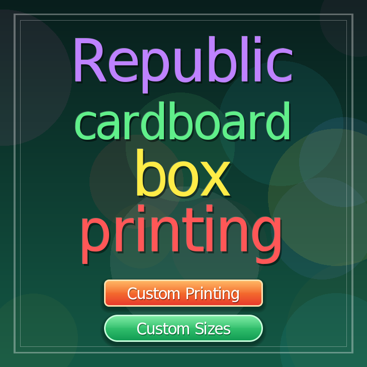 Republic cardboard box printing