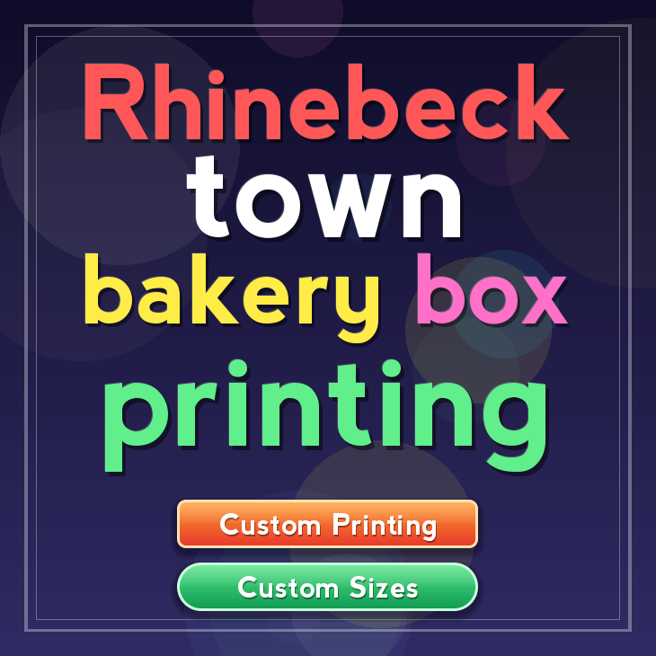 Rhinebeck Town bakery box printing