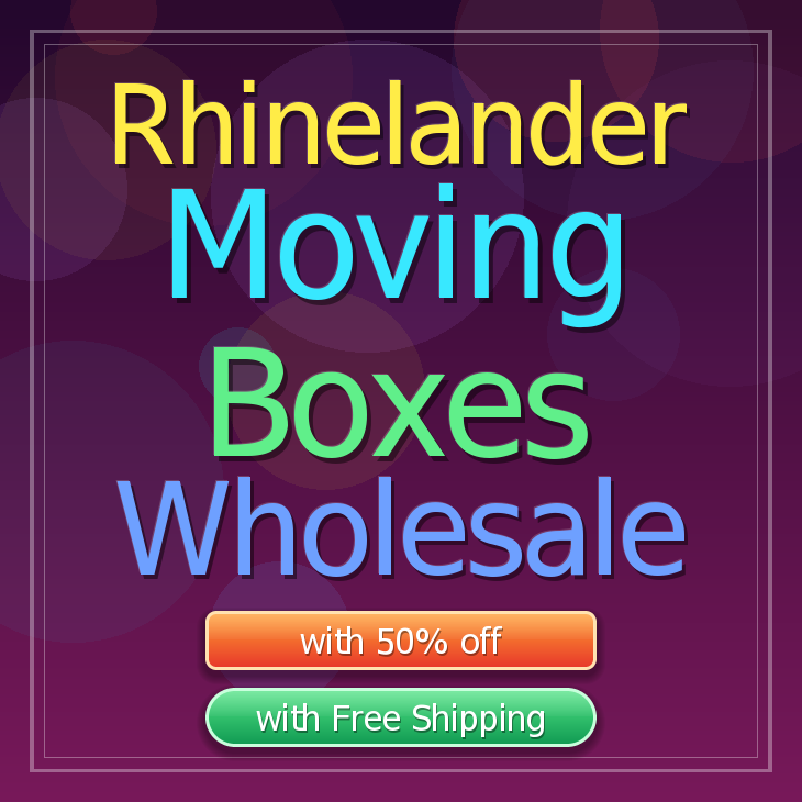 Rhinelander moving boxes