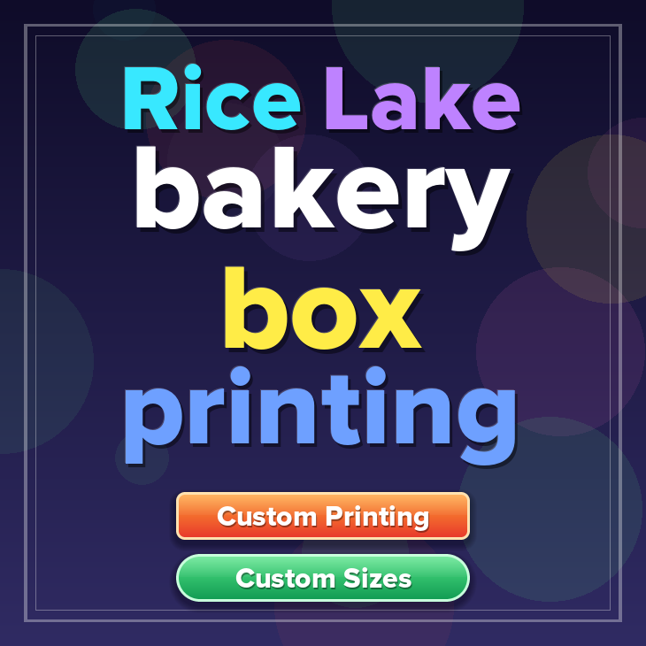 Rice Lake bakery box printing