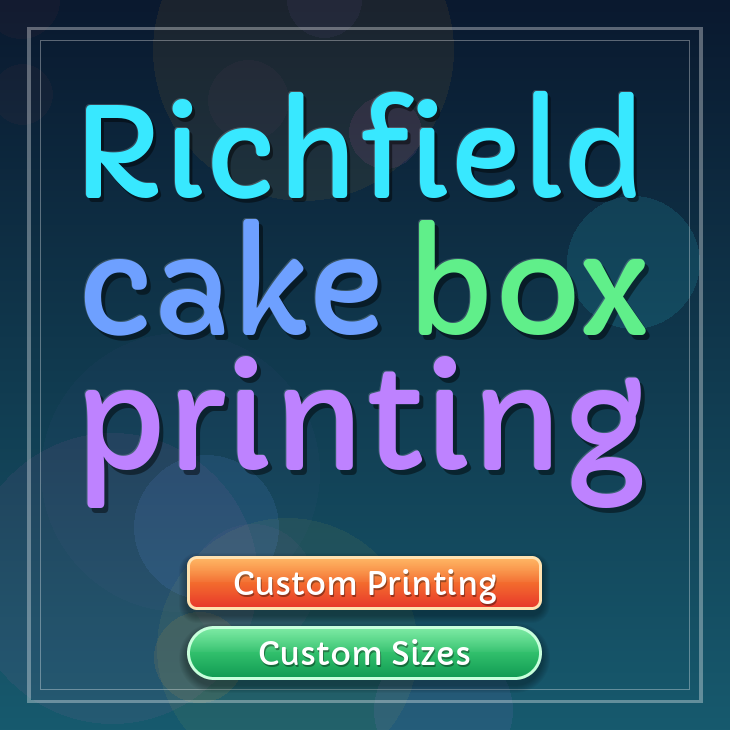 Richfield cake box printing