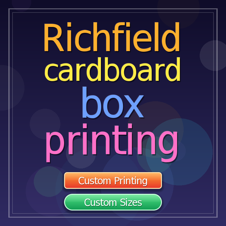 Richfield cardboard box printing