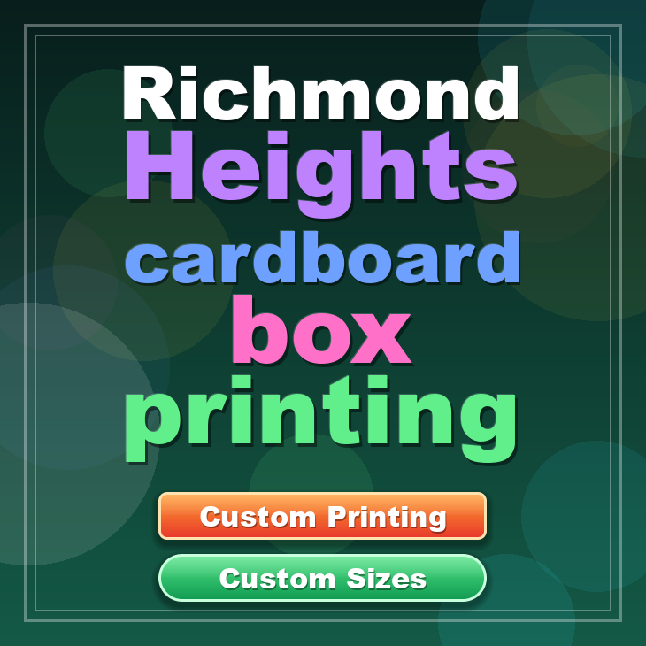 Richmond Heights cardboard box printing