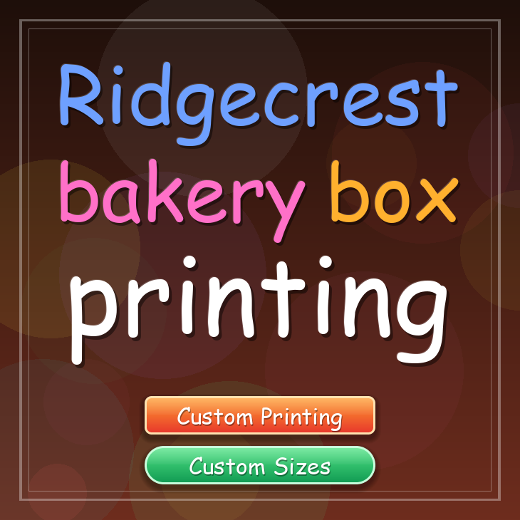 Ridgecrest bakery box printing