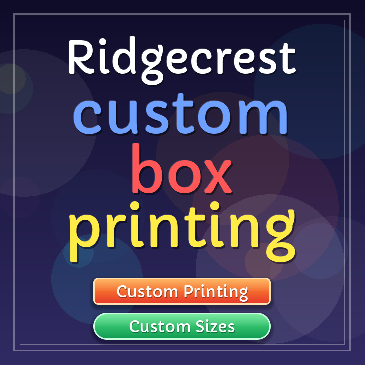 Ridgecrest custom box printing
