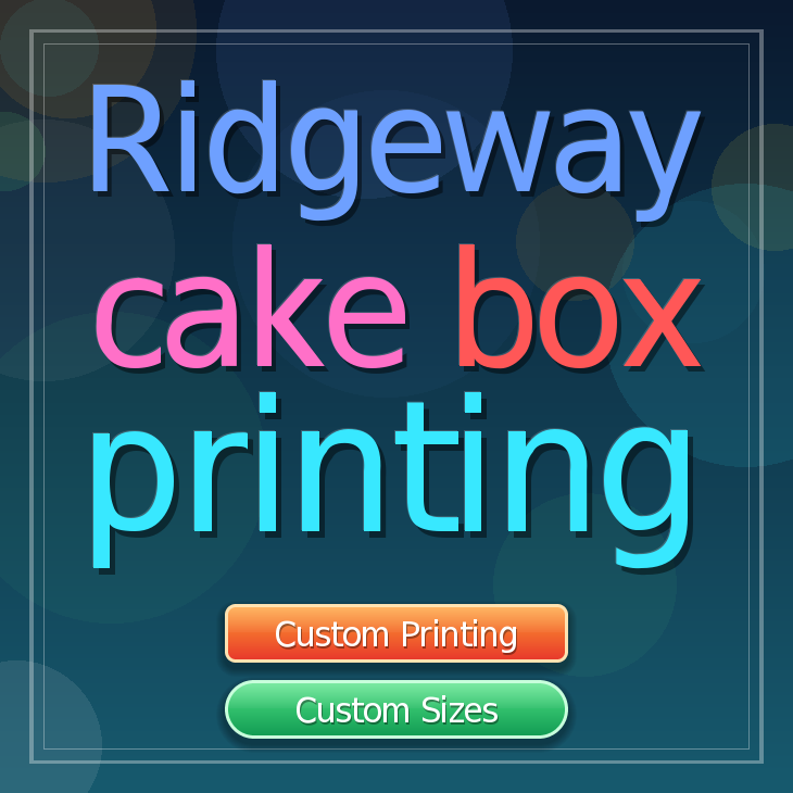Ridgeway cake box printing