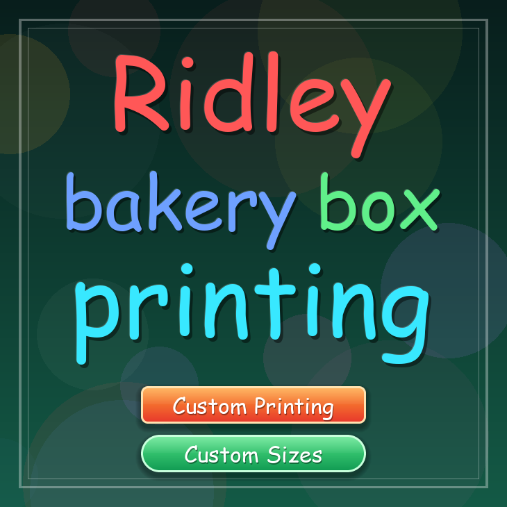 Ridley bakery box printing