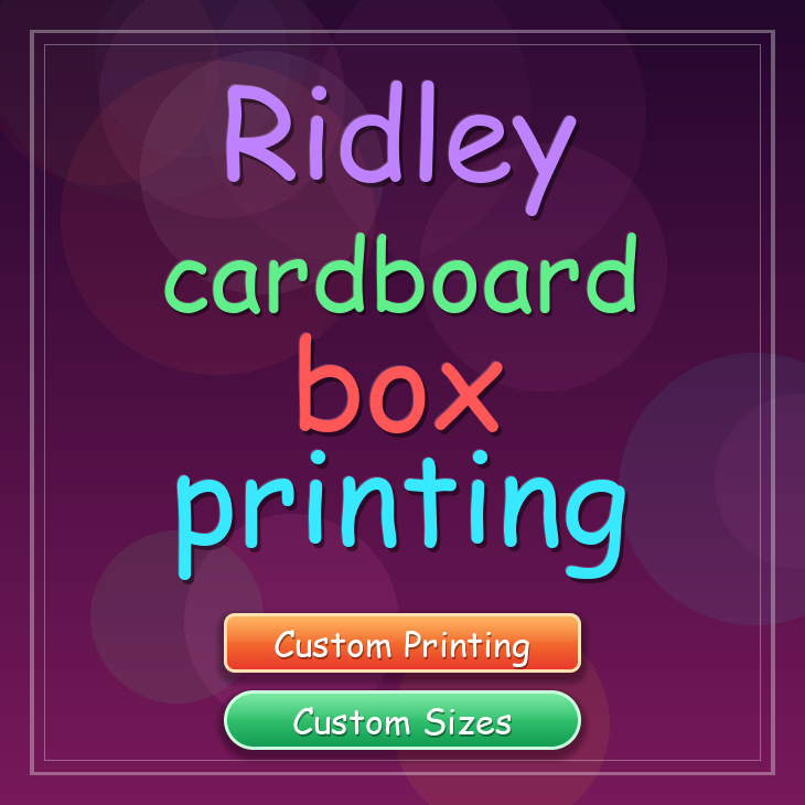 Ridley cardboard box printing