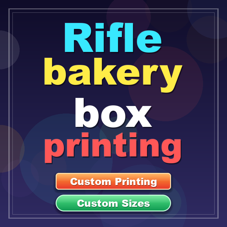 Rifle bakery box printing