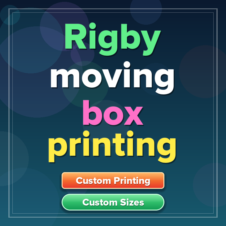 Rigby moving box printing