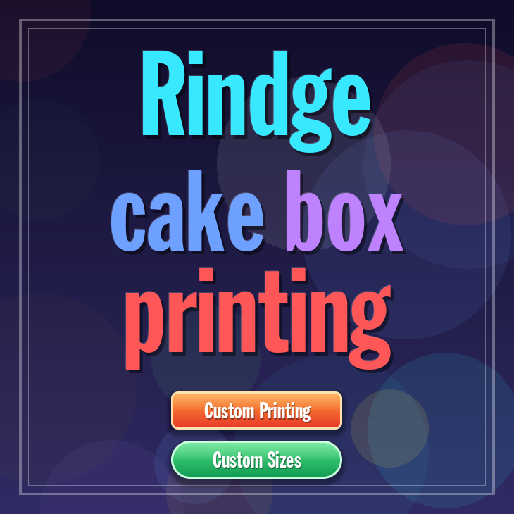 Rindge cake box printing
