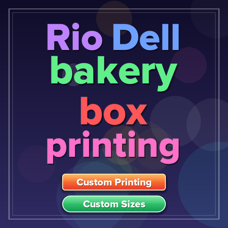 Rio Dell bakery box printing