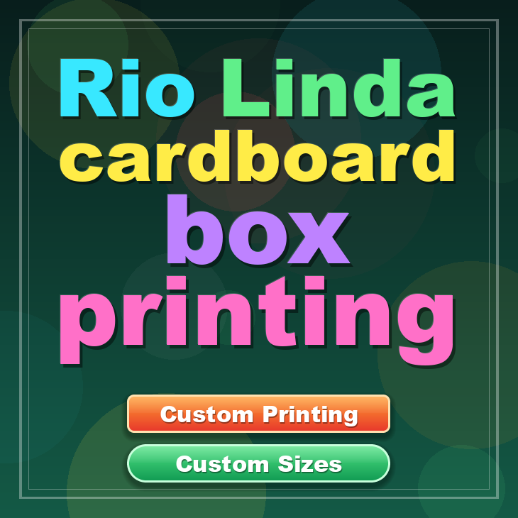Rio Linda cardboard box printing