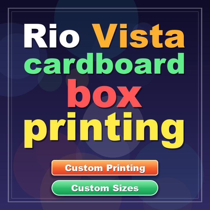 Rio Vista cardboard box printing