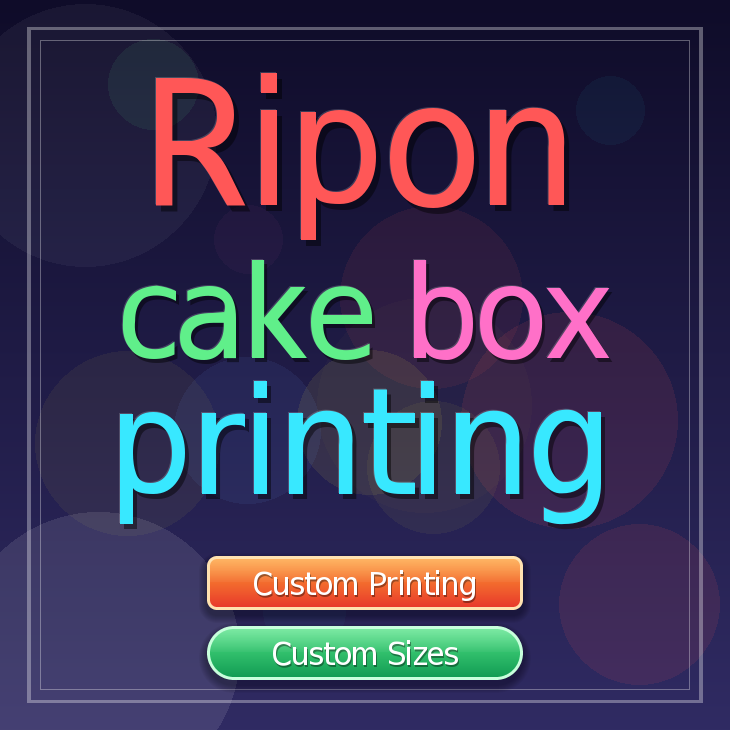 Ripon cake box printing