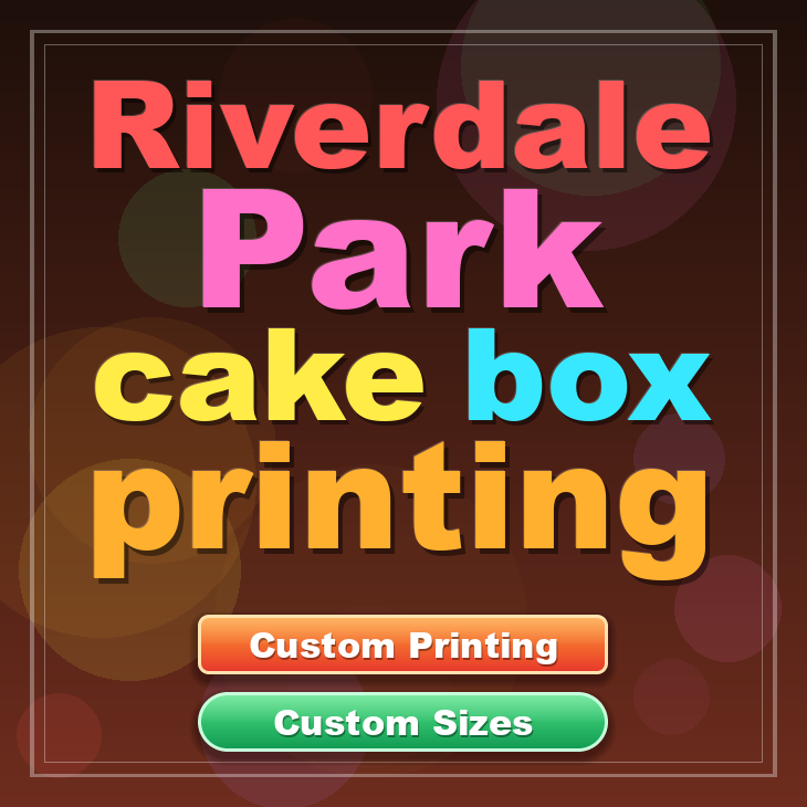Riverdale Park cake box printing