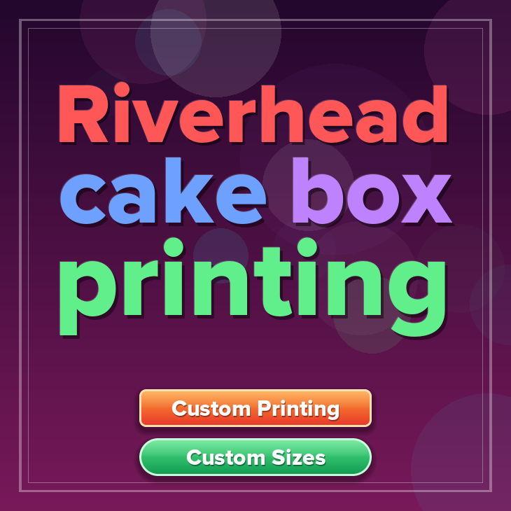 Riverhead cake box printing