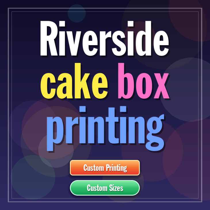 Riverside cake box printing